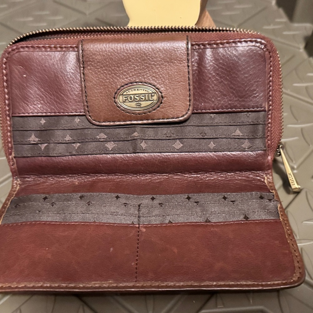 Fossil Multicolor Leather Patchwork Circle-Design… - image 3